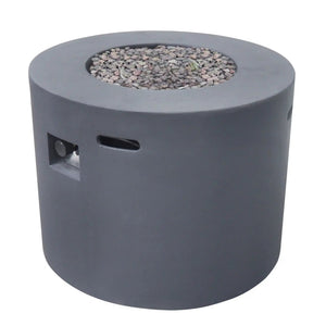 Round Iron Fire Pit With 40,000 Btu - Best Buy Furniture