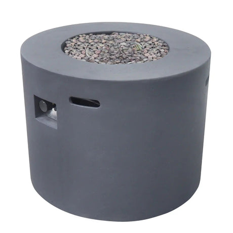Round Iron Fire Pit With 40,000 Btu - Best Buy Furniture