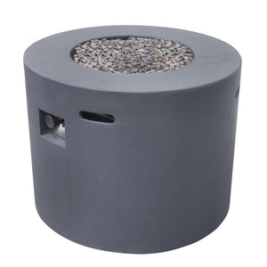 Round Iron Fire Pit With 40, 000 Btu