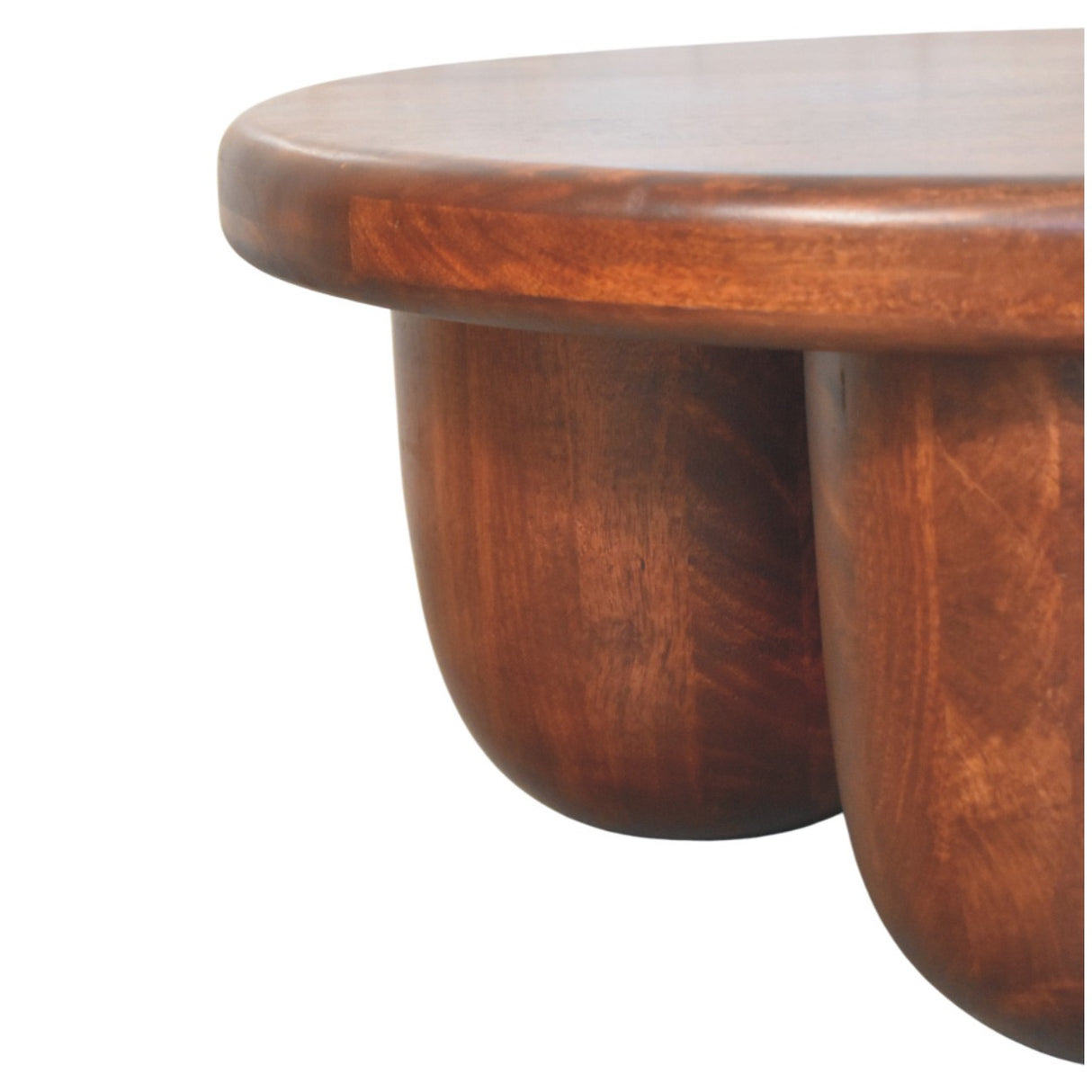 Solid Wood Clara Sculpted Coffee Table