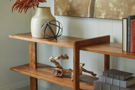 Fayemour - Console Sofa Table - Brown - Best Buy Furniture
