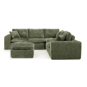 Sectional Sofa With Moveable Ottoman