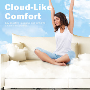 King Pull Out Sofa Bed, 3-In-1 Convertible Bed With 3 Pillows