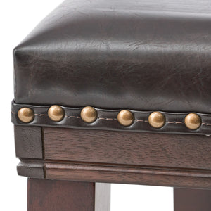 Elegant Saddle Stool With Curved Seat Comfort - Brown