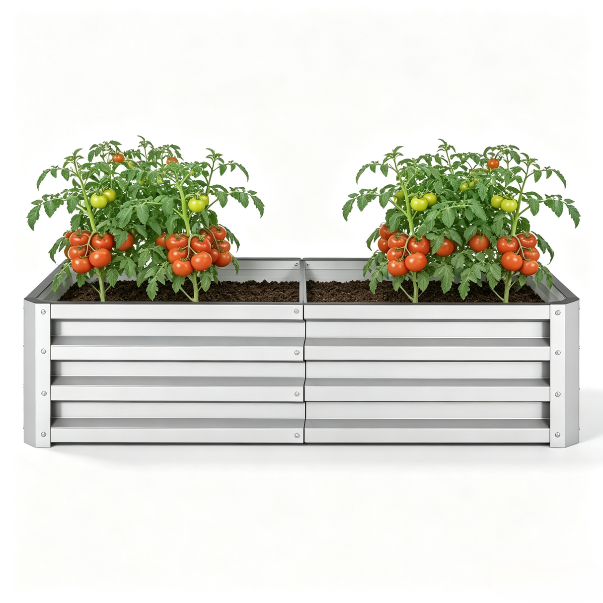 Galvanized Raised Garden Bed, 4' x 2' x 1'
