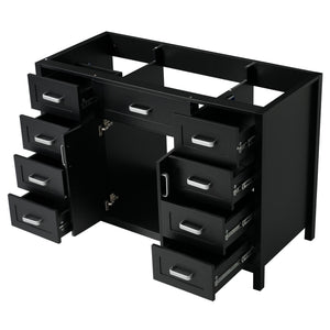 Bathroom Vanity Cabinet with 2 Soft Close Doors and 8 Drawers