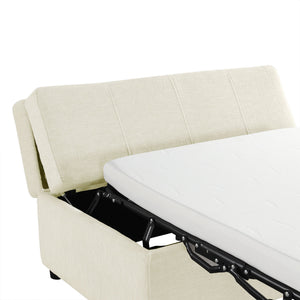 Twin Size Folding Ottoman Sleeper Bed With Mattress Convertible Guest Bed