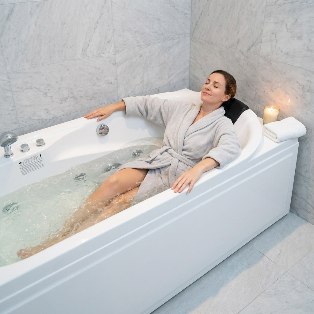 67 in. x 34 in. Acrylic Whirlpool Bathtub with Center Drain