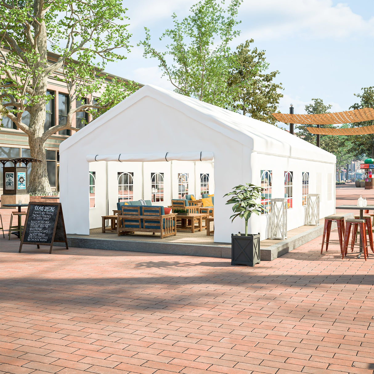 16x32FT Heavy Duty Party Tent with Removable Sidewalls