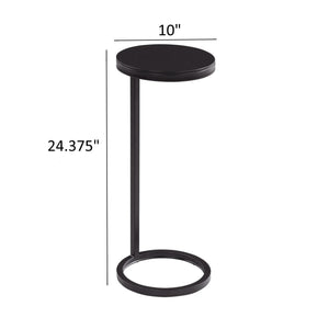 Yancey - Round Accent Table - Antique Bronze