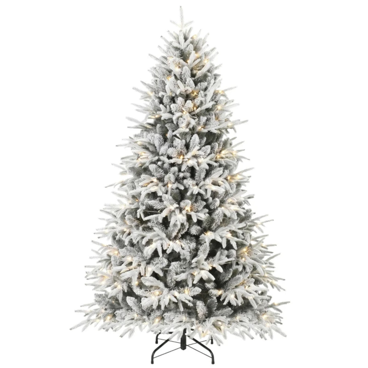 Pre-lit Flocked Christmas Tree