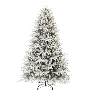 Pre-lit Flocked Christmas Tree