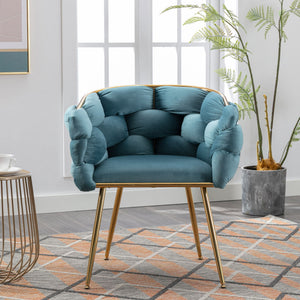 Luxury Modern Simple Leisure Single Sofa Chair Bedroom Lazy Person Household Dresser Stool Manicure Table Back Chair