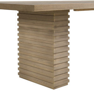 95-Inch Dining Table in Light Ash