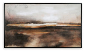 Drewland - Wall Art - Black / Brown / Orange - Best Buy Furniture