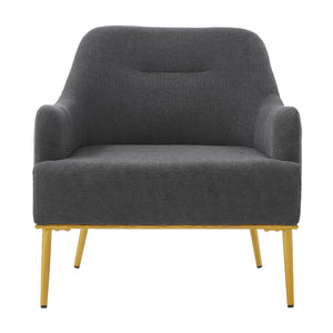 Modern Elegance Accent Chair With Curved Backrest