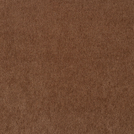 Dania - Upholstered Crescent Loveseat With Curved Tufted Arms - Rust