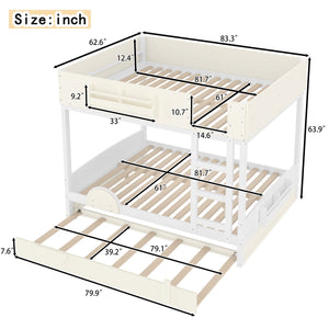 Queen Bunk Bed with Trundle