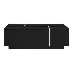 Extendable Coffee Table With 2 Hidden Storage Space And 2 Drawers For Living Room