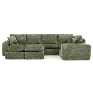 Sectional Sofa With Moveable Ottoman
