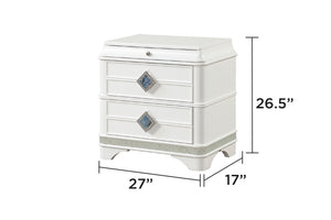 Laguna Modern Style 2-Drawer Nightstand
