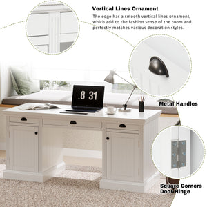67" Modern Executive Desk with Storage