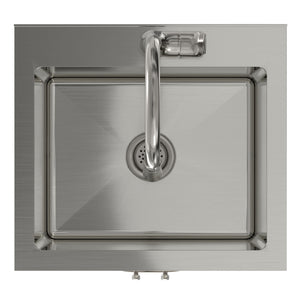 Reed - Deluxe Laundry Cabinet With Pull-Out Faucet And Stainless Steel Sink
