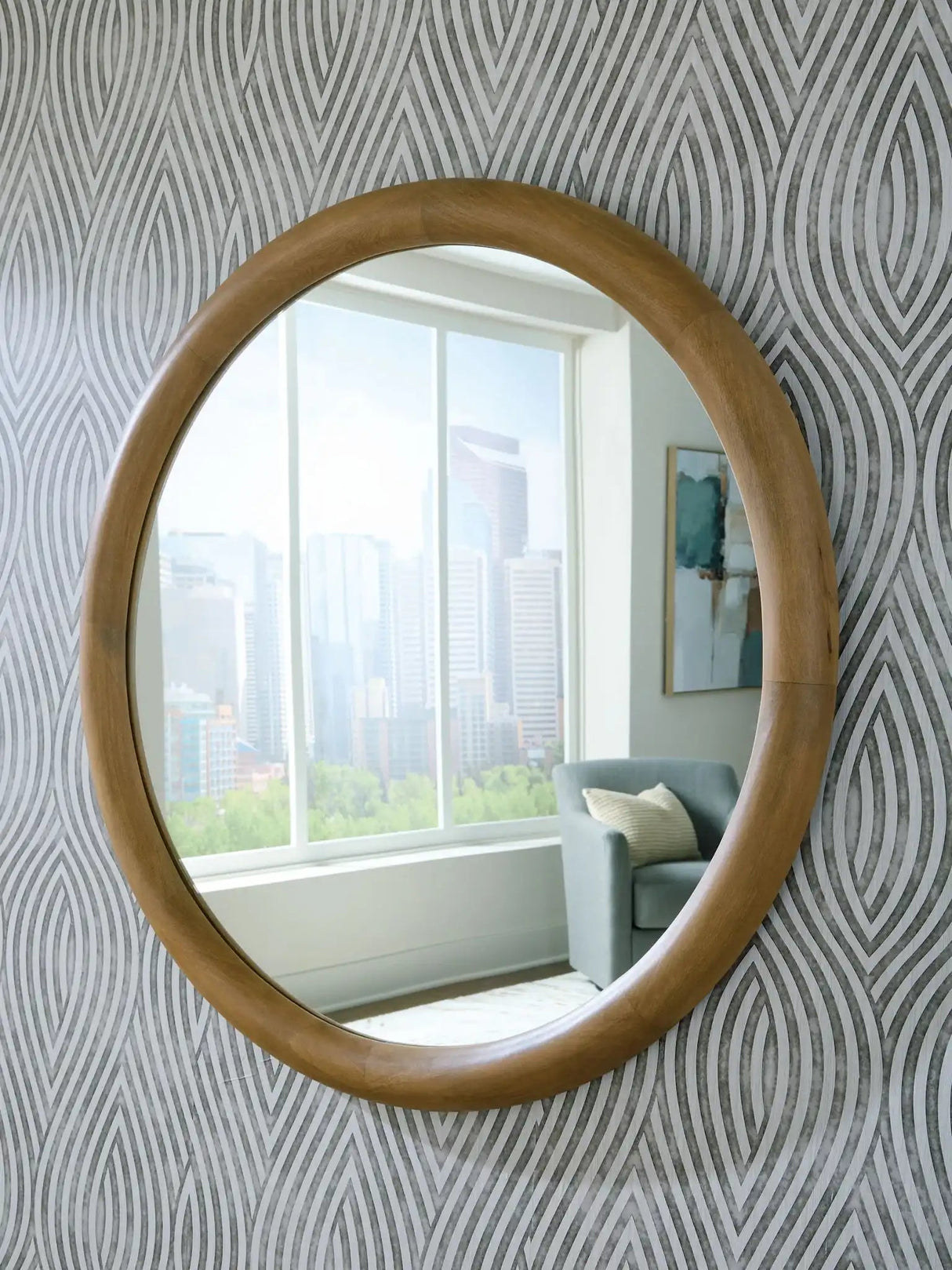 Yadiel - Accent Mirror - Brown - Best Buy Furniture