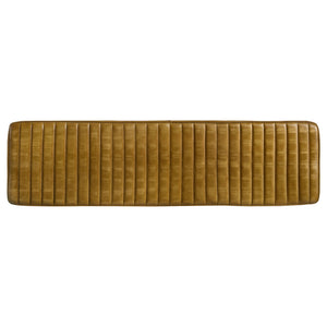 Tufted Cushion Side Bench With Tapered Legs