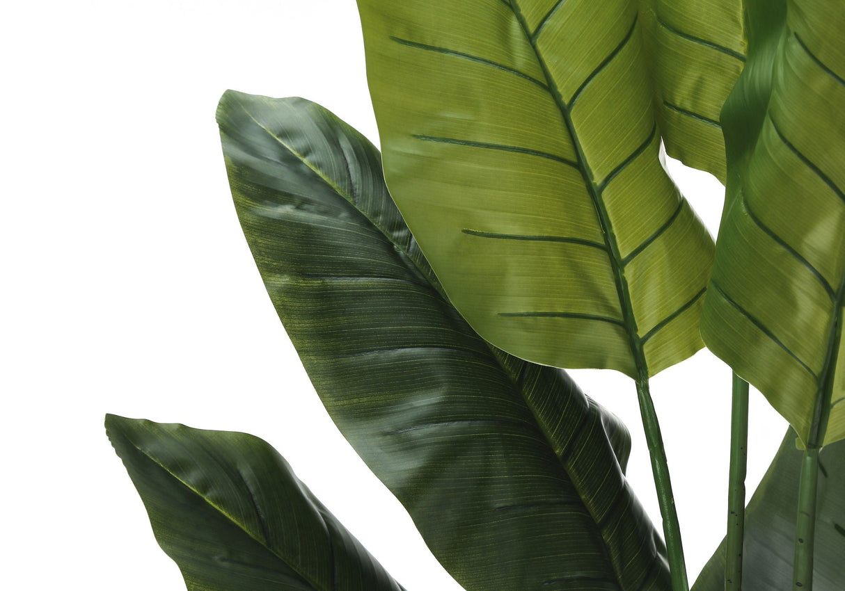 59" Tall, Artificial Plant, Strelitzia Tree, Indoor, Faux, Fake, Floor, Greenery, Potted, Real Touch, Decorative - Green / Black - Best Buy Furniture