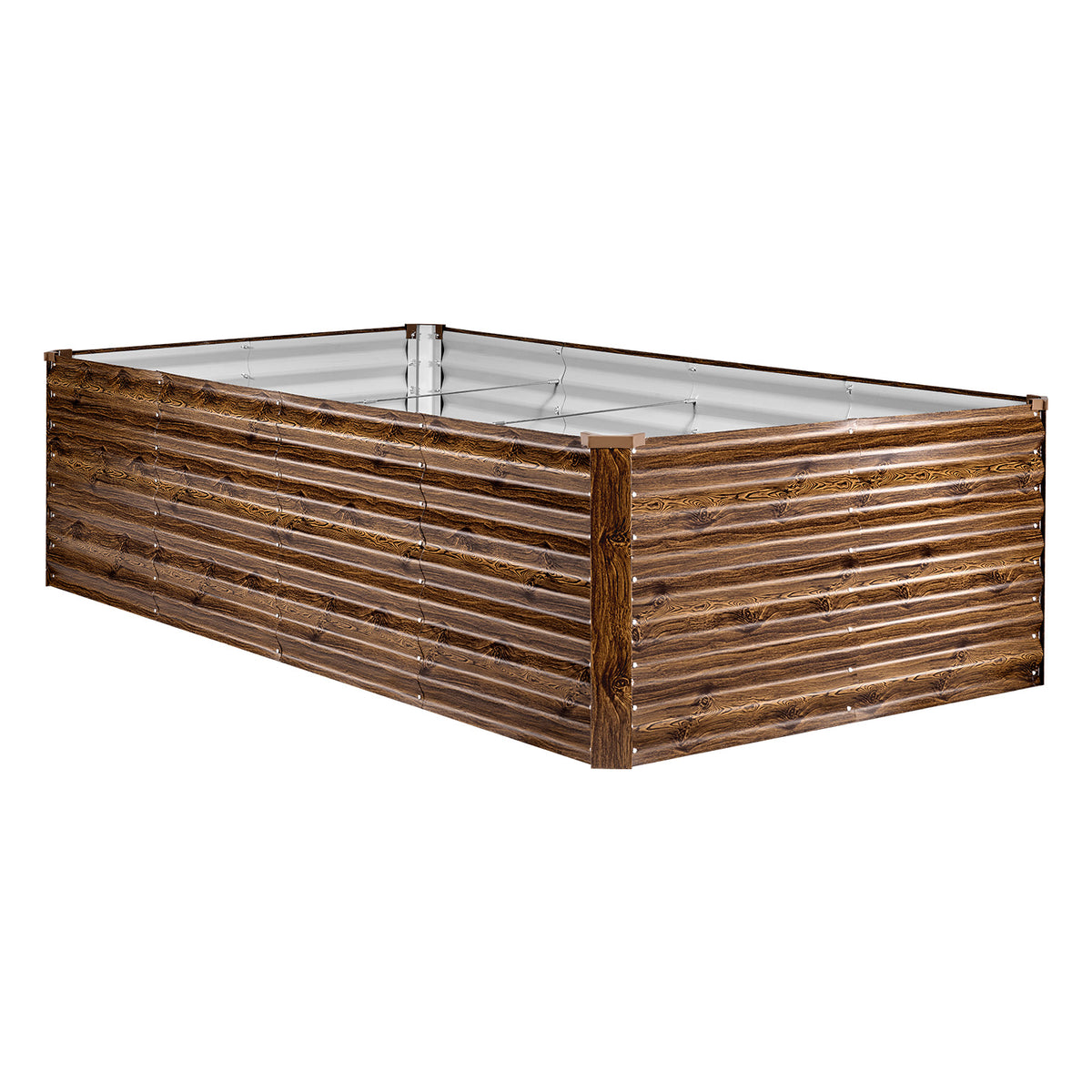 Galvanized Raised Garden Bed, 8 x 4 x 2 ft