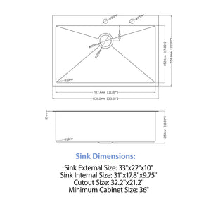 Drop In Kitchen Sink With Pull Down Faucet And Soap Dispenser