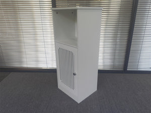 Bathroom Low Cabinet with Louvered Door