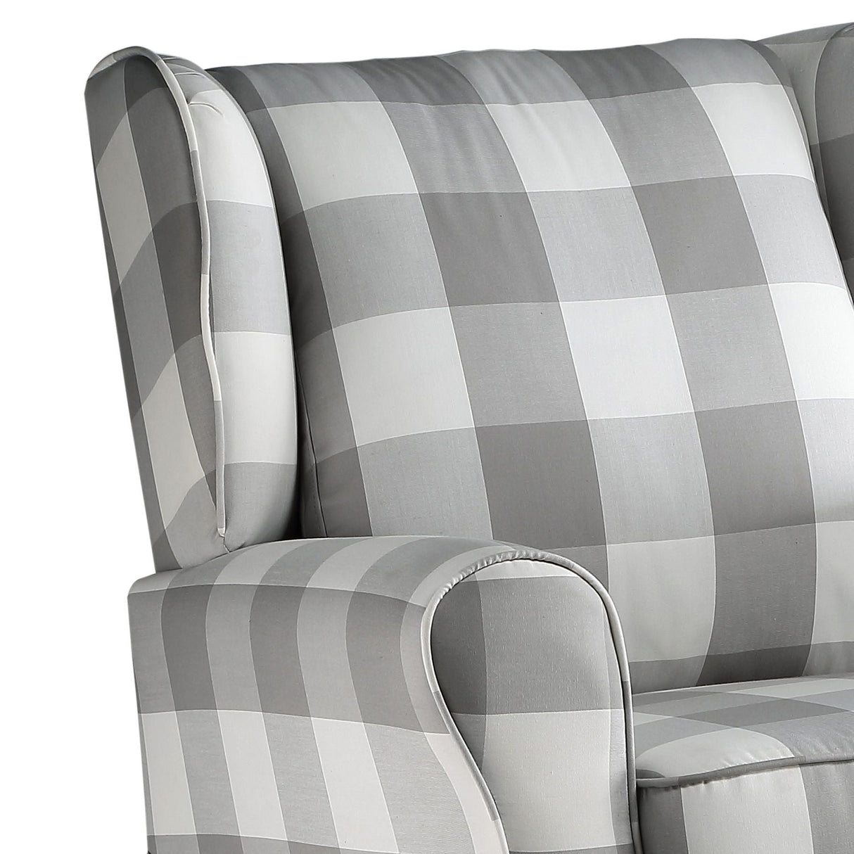 Patli - Glider Chair With Swivel - Gray / White - Best Buy Furniture