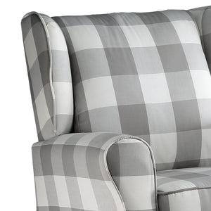 Patli - Glider Chair With Swivel - Gray / White - Best Buy Furniture