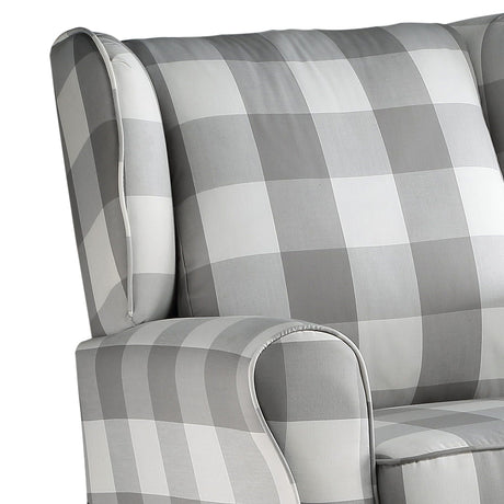 Patli - Glider Chair With Swivel - Gray / White - Best Buy Furniture
