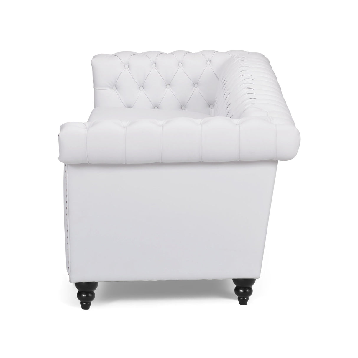 Chesterfield Style 3 Seater Sofa With Deep Button Tufting