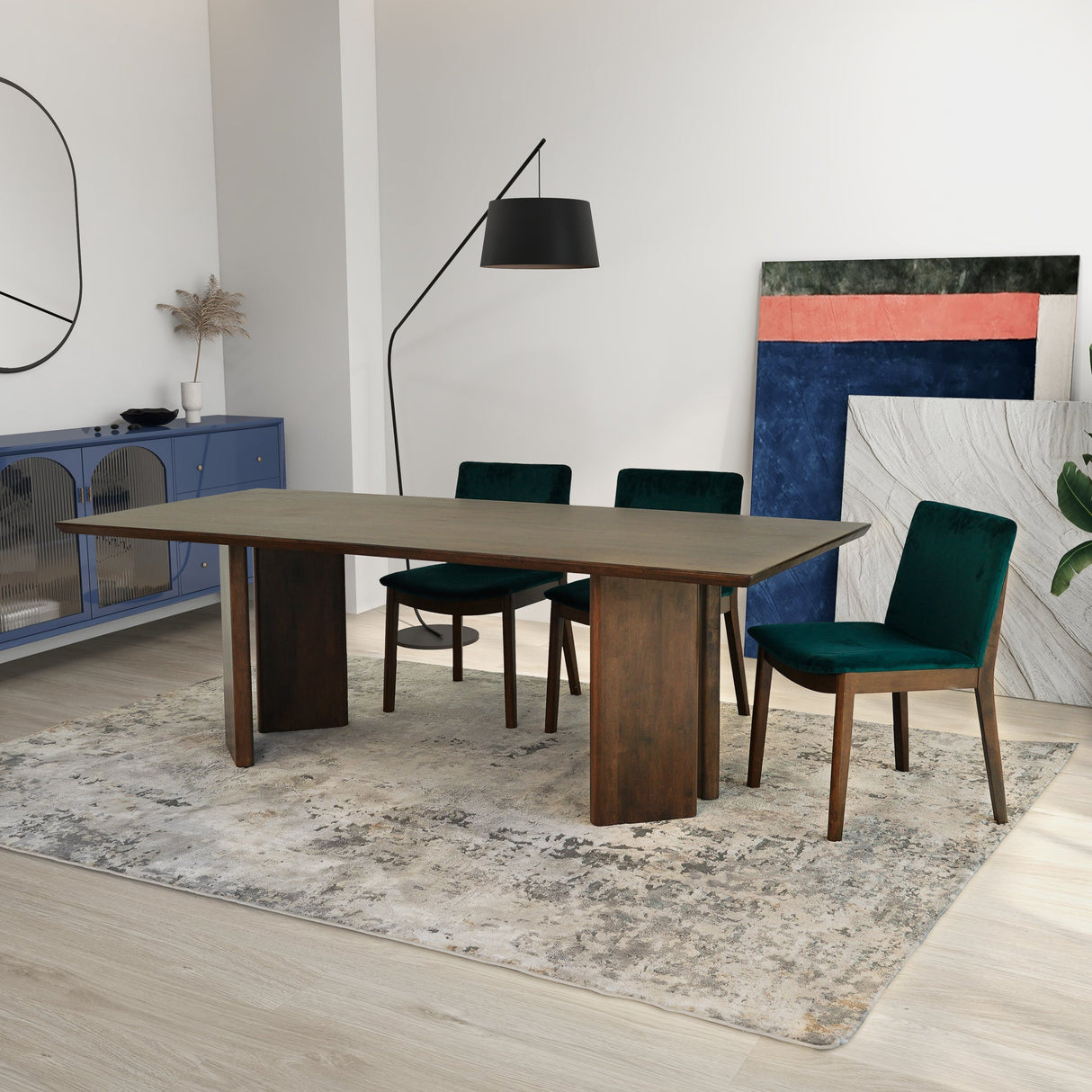 Paloma Dining Table and 4 Side Chairs