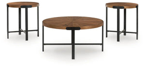 Crosstrail - Occasional Table Set (Set of 3) - Brown - Best Buy Furniture