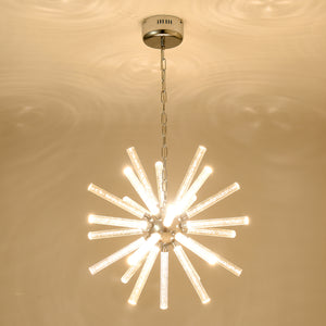 24-Light Bubble Pillar Chandelier