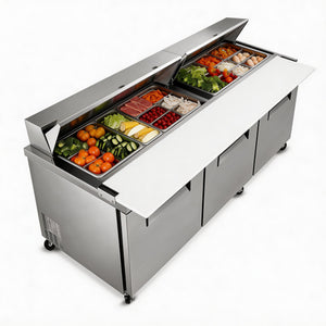 Orikool 72M IN Commercial Refrigerators Sandwich & Salad Prep Table