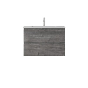24 Inch Floating Bathroom Vanity with Sink, Soft-Close Drawer, Ceramic Sink, Plywood