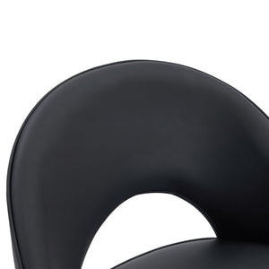 Modern Upholstered 360° Rotatable Bar Chair With Metal Legs For Dining Room (Set of 2)