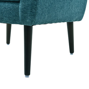 Modern Accent Chair Upholstered Foam Filled Living Room Chairs Comfy Reading Chair Mid-Century Modern Chair With Fabric Lounge Arm Chairs Armchair For Living Room Bedroom
