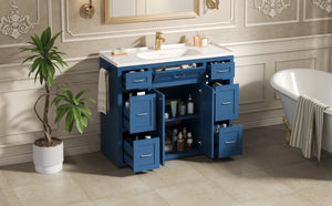 Navy Blue 48" Bathroom Vanity