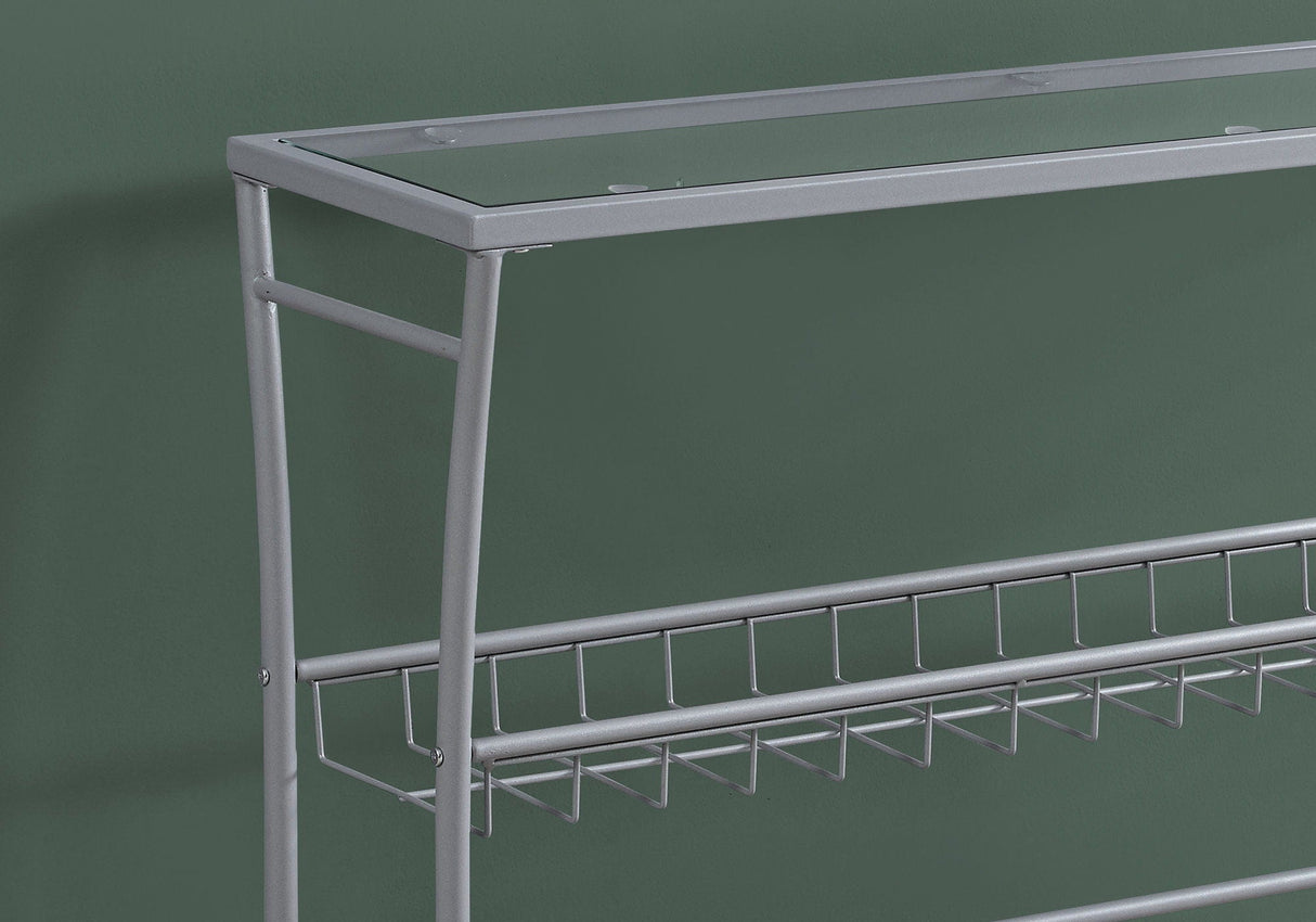 Accent Console Table For Entryway, Contemporary & Modern - Silver - Best Buy Furniture