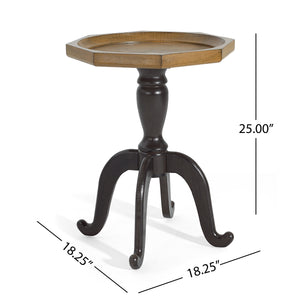 End Table (Natural + Black)