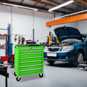 Rolling Tool Chest with 7-Drawer Tool Box - Green