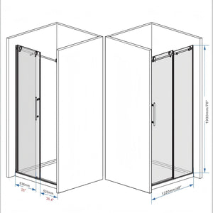 Frameless Shower Door With Handle