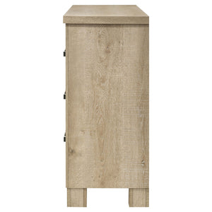 Sansome - 6 Drawer Bedroom Dresser With Pulls - Oak